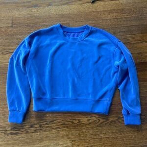 Dark Blue Lululemon Softstream Perfectly Oversized Cropped Crew